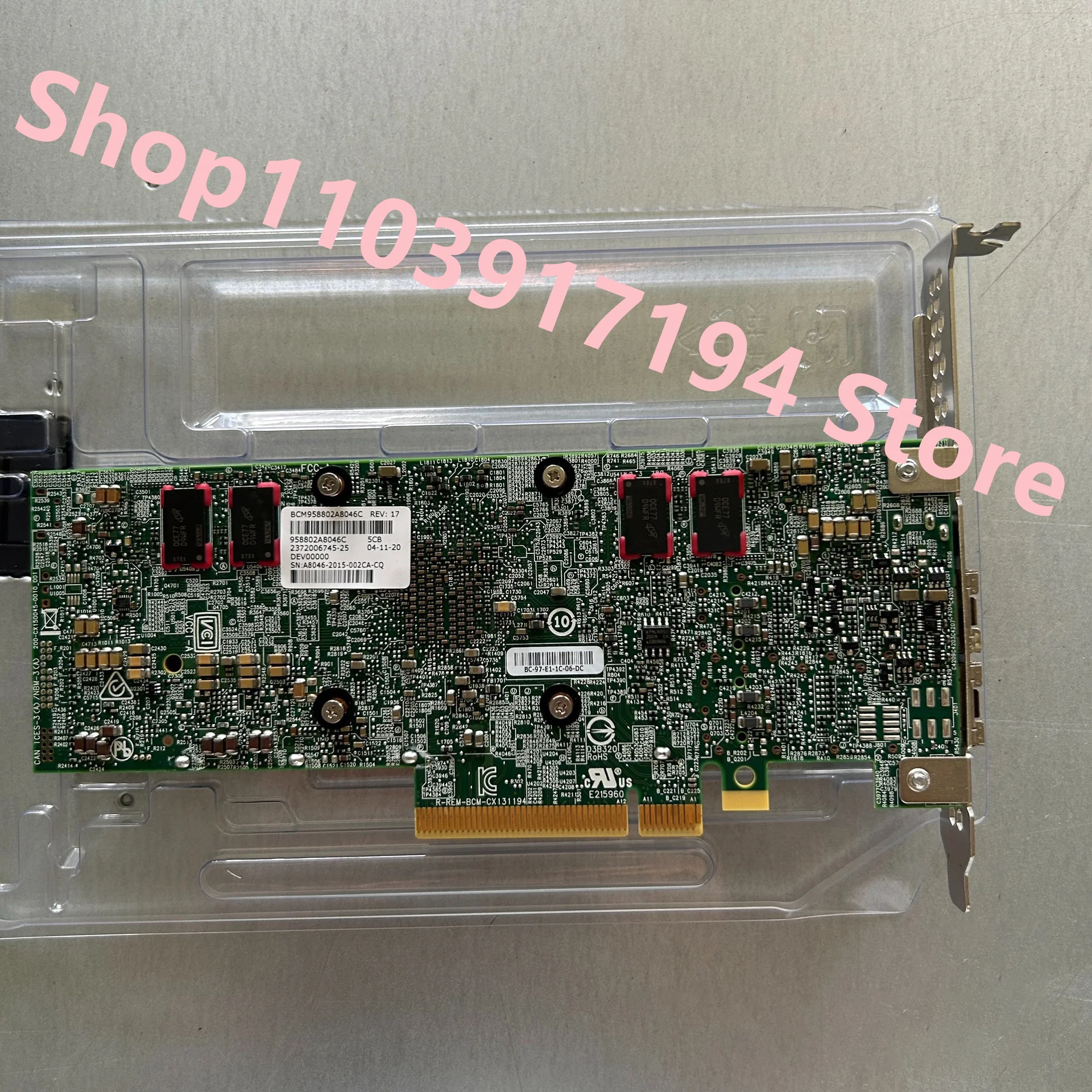 FOR  BCM 958802A8046C Broadcom 2-port 25GB 16GB DDR4 SmartNIC Intelligent Network card