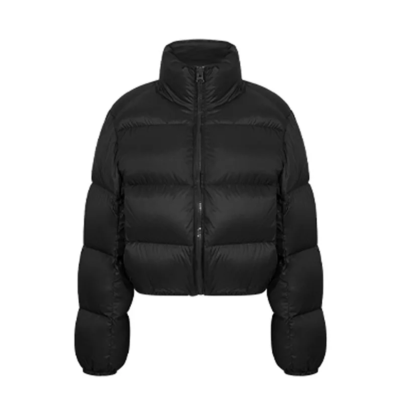 American JxShort Down Jacket for Women, Optics, Cotton Jacket, Stand Up Collar, Small, Recommandé, Winter Fashion, New