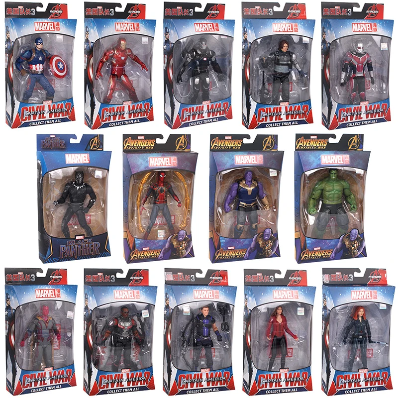 Hasbro Marvel Legends Action Figure International Thor IRonman Spiderman Captain American Black Panther Hulk Thanos with Stand