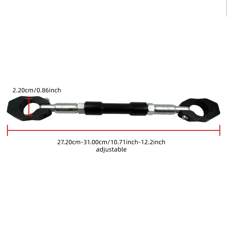 1pc Adjustable Aluminum Motorcycle Handlebar Crossbar Balance Bar Universal Anti-Vibration Strengthen Lever Bar Accessories