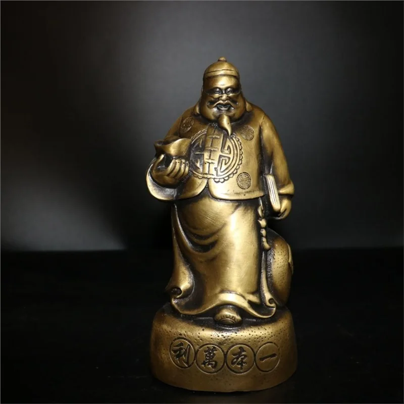Exquisitely Crafted Figurine, Craft Gift, Copper "A Book of Fortune", Home Decorative Ornament