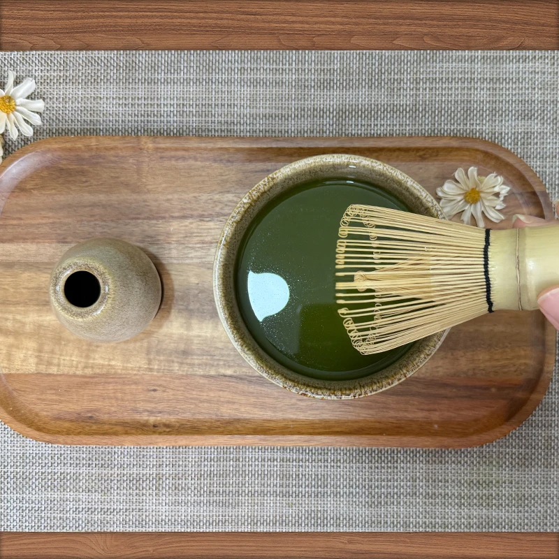 

BespritGift Kiln Matcha Set 2pc Ceramic Bowl Brush 100Prong Whisk Japanese Tea Ceremony Song Dynasty Gift Box