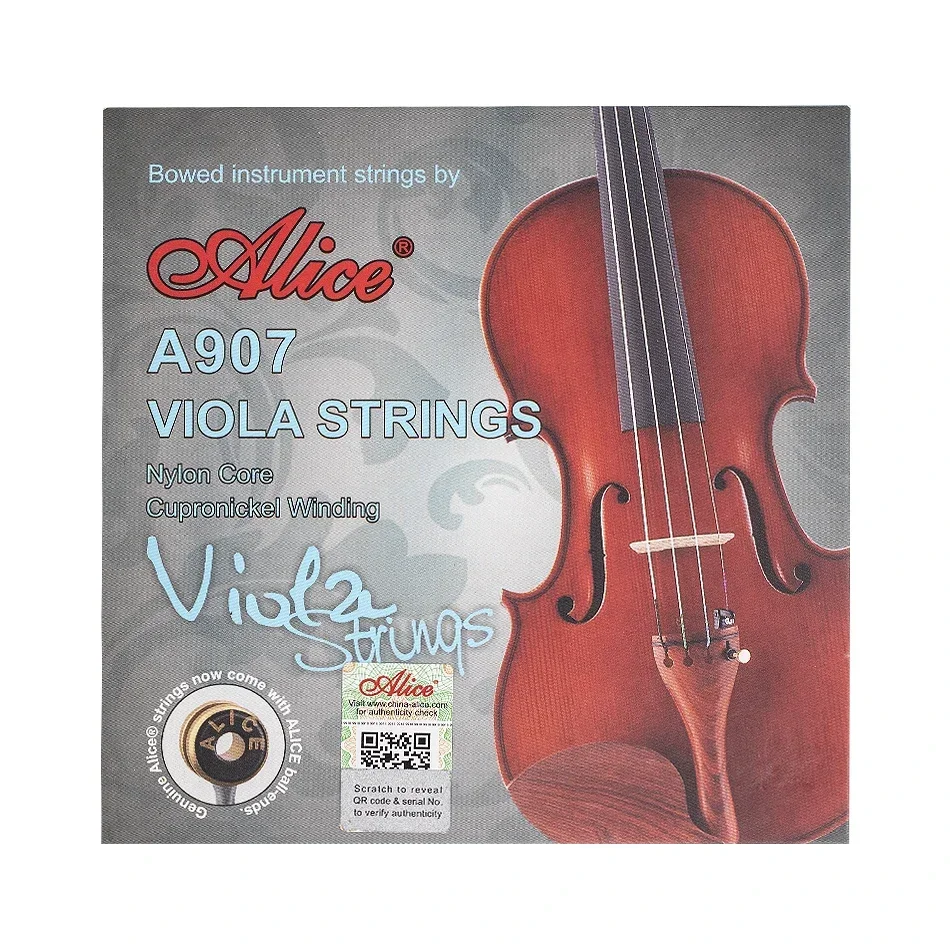 Alice A907 Viola Strings A/D/G/C Full Set Nylon Core Cupronickel Winding For 16