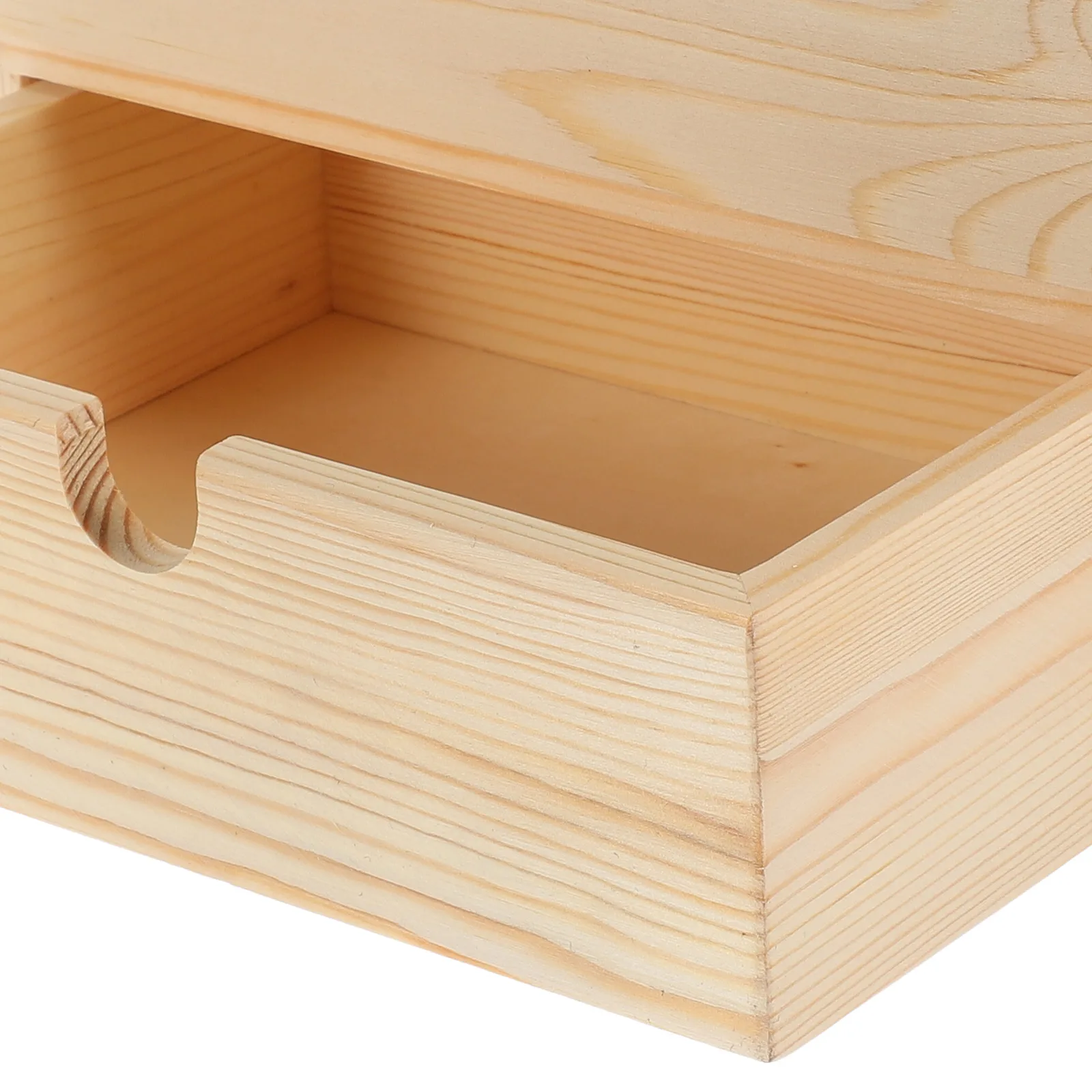 

Drawer Type Tabletop Storage Box Wooden Desktop Organizer for Jewelry Pens Headphones Chargers Office Stationery Sundries