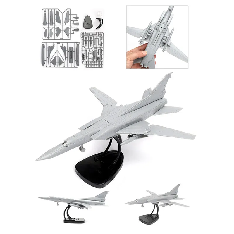 4D 1/144 TU-22m3 Bomber Plastic Assembly Puzzle Model Military Aircraft Boys Toy