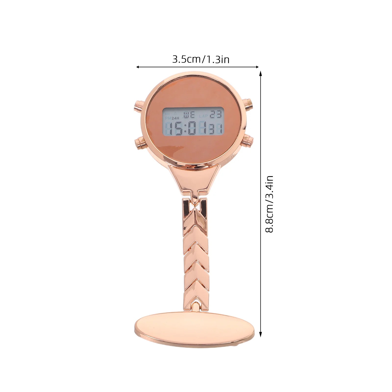 Electronic Nurse Watch Digital Lapel Pin Badge Fob Watch For Women Doctor Nursing Uniform Portable Alloy Timepiece Health Care