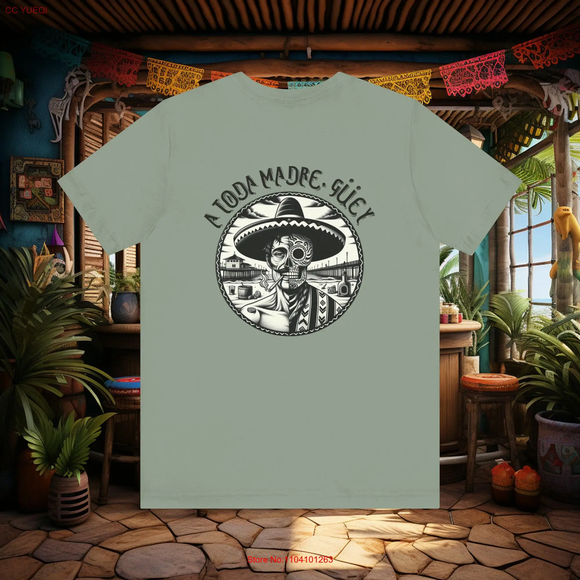 A Toda Madre Beach T Shirt Mexican long or short sleeves