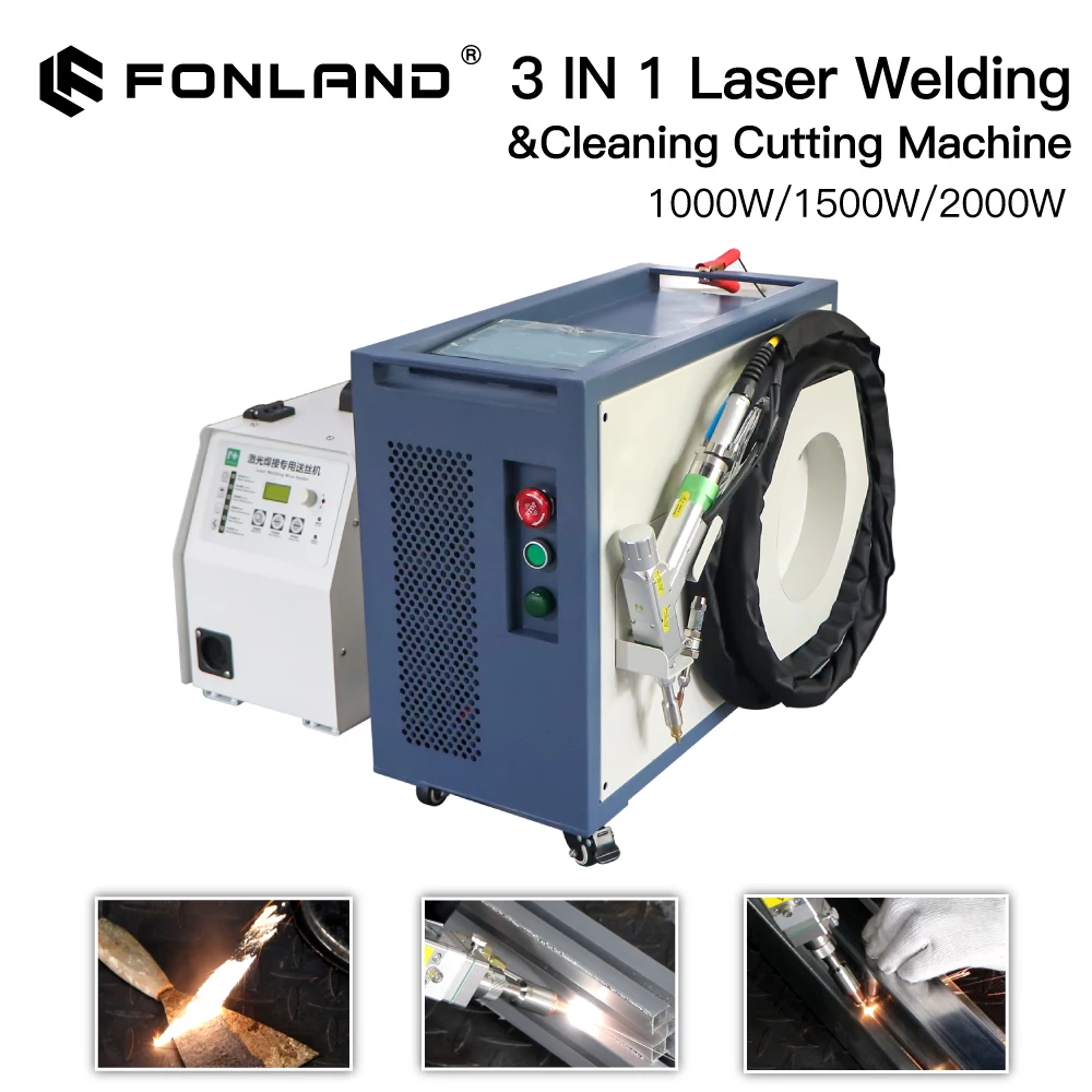 Fonland Fiber Laser Welding Solder Machine Mini Powerful 1000/1500/2000W Carbon Steel Aluminum Stainless Laser Cutting Machine