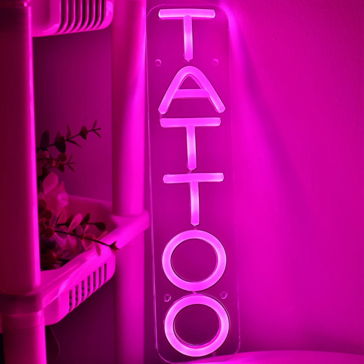 Imagem -04 - Tatuagem-led Parede Neon Art Sign Mood Lamp Tattoo Shop Cabeleireiro Loja Decoração 283 x 122 1pc