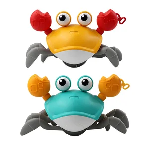 Baby Bath Twle Play Play Crab Toy Clockwork Playa Playa Playa Accesorio de ducha Baby Tirando una cuerda para aprender a caminar 8 mejores muñecas de baño de ventas - №2