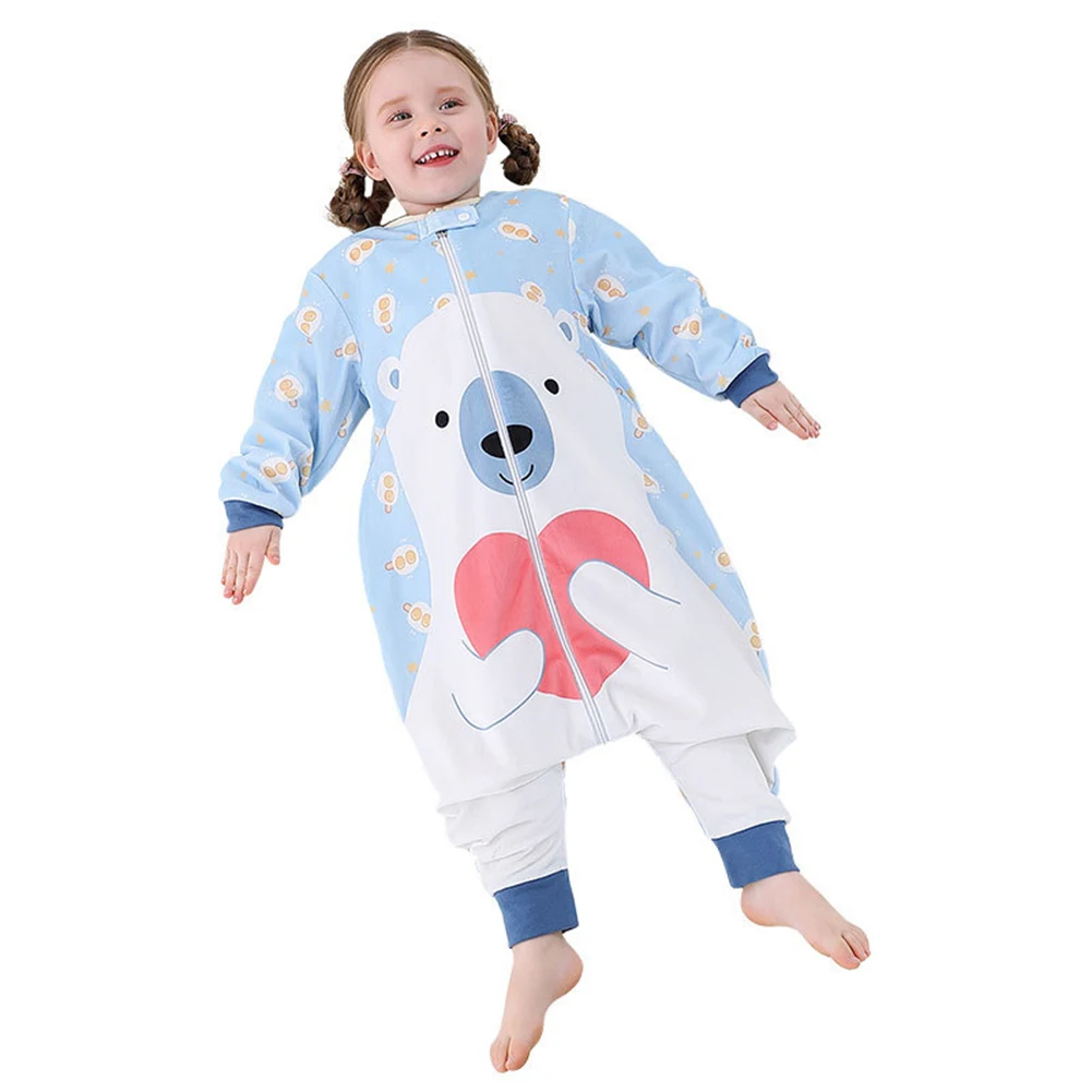 Eisbär Pinguin Cosplay Baby Jungen Mädchen Kostüm Cartoon Tier Roleplay Fantasia Kinder Flanell Overall Pyjamas Kind Schwellen