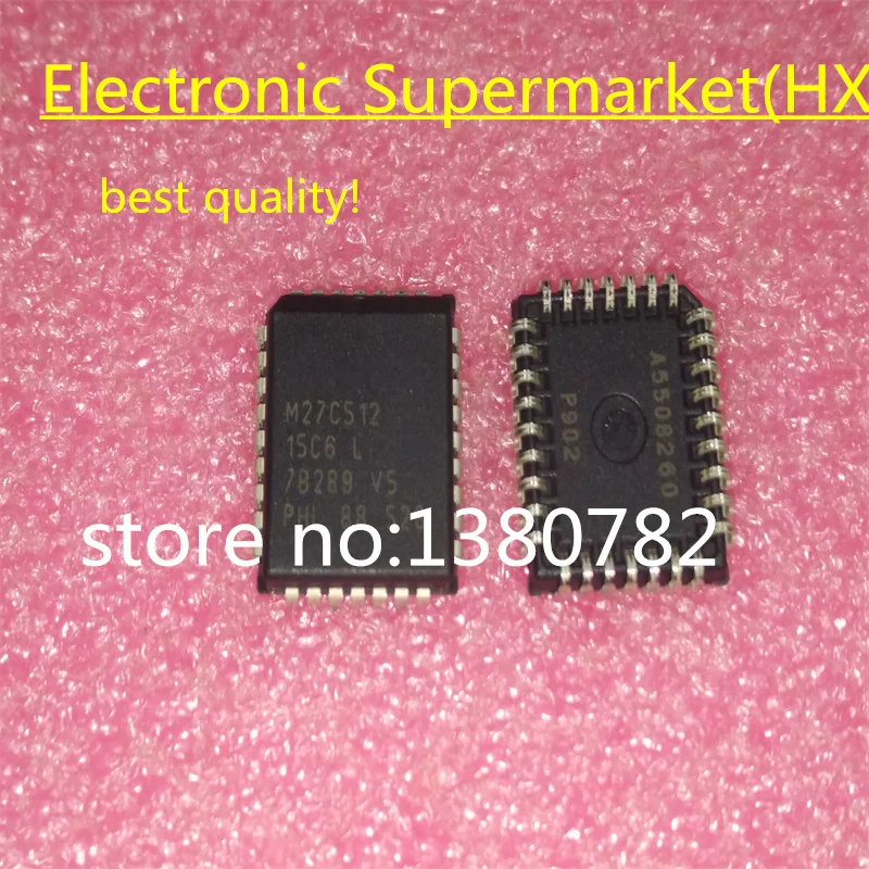 

Free shipping 10pcs/lot M27C512-15C6 M27C512 PLCC-32 IC in stock!