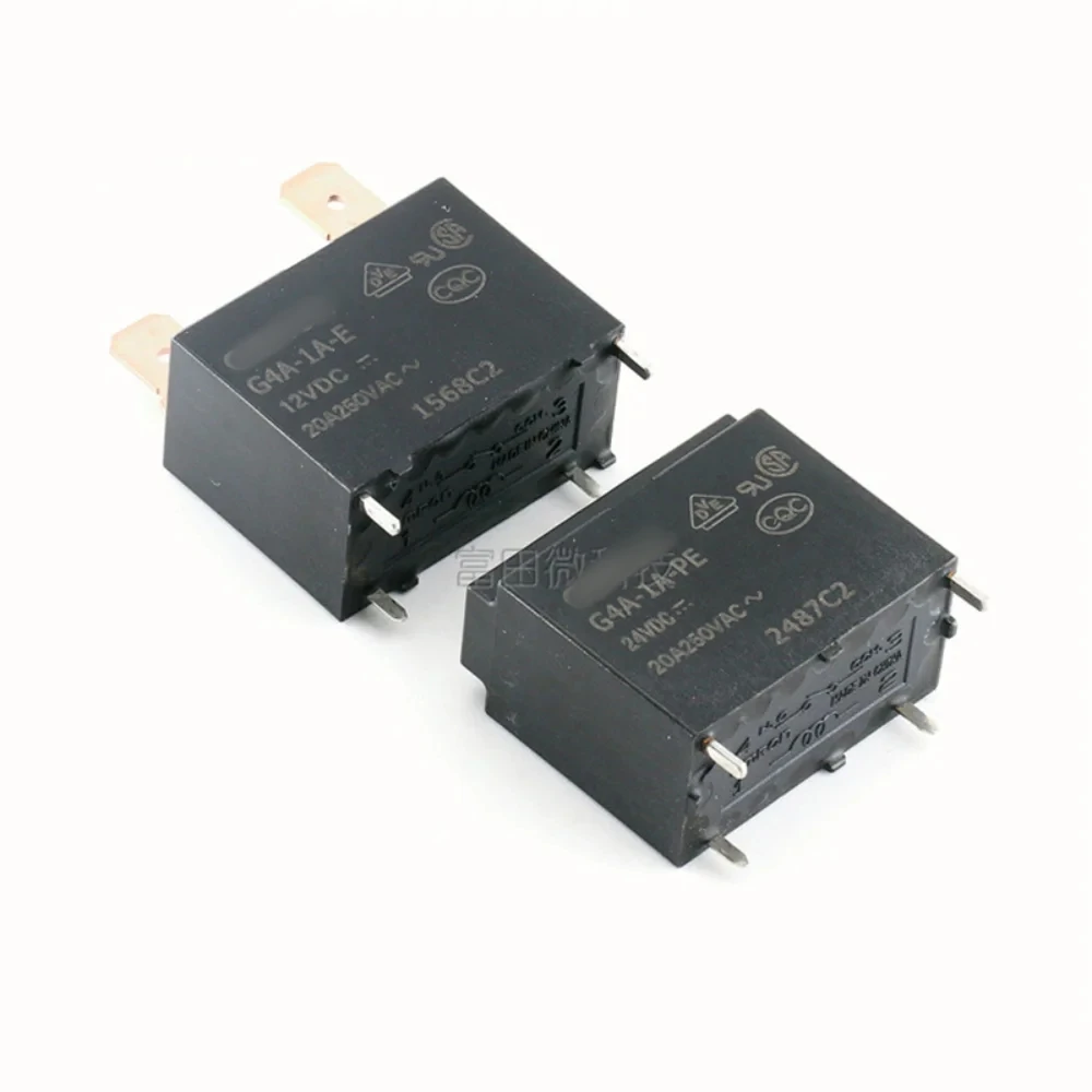 2PCS/Lot  Relay  G4A-1A-E-12VDC  24VDC PE-12VDC  24VDC  20A  250VDC