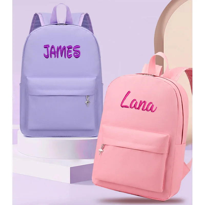 

Candy Colored Dance Bag, Elementary School Backpack, Tutoring Class Ballet Bag, Personalized Kindergarten Backpack