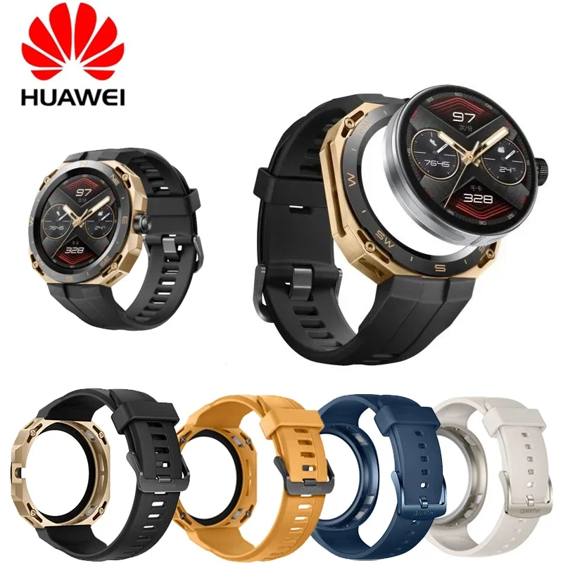 HUAWEI WATCH GT Cyber Flicker Case,Huawei Original Rubber Strap, Modified Strap Advanced Sports Fashion Official Watch Accessory