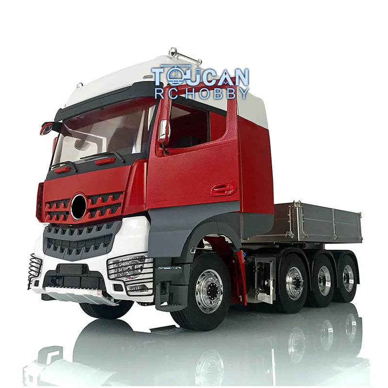 1/14 LESU Metal Chassis RC Model Painted Tractor Truck W/ Bucket KIT Cabin Servo Motor Controlled Vehicle for Boys Toys