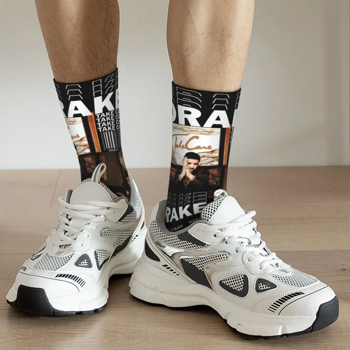 Cool Proximity-Chaussettes imprimées sur le thème de l'album Take Care, Accessoires toutes saisons, Hip Hop, Rared, Drizzy, Super Soft, Long, Absorbant la sueur