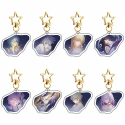 Juego Honkai Star Rail llavero Hysilens Phainon Cipher Hyacine Anaxa Castorice Aventurina colgante coche llavero joyería hombres regalos