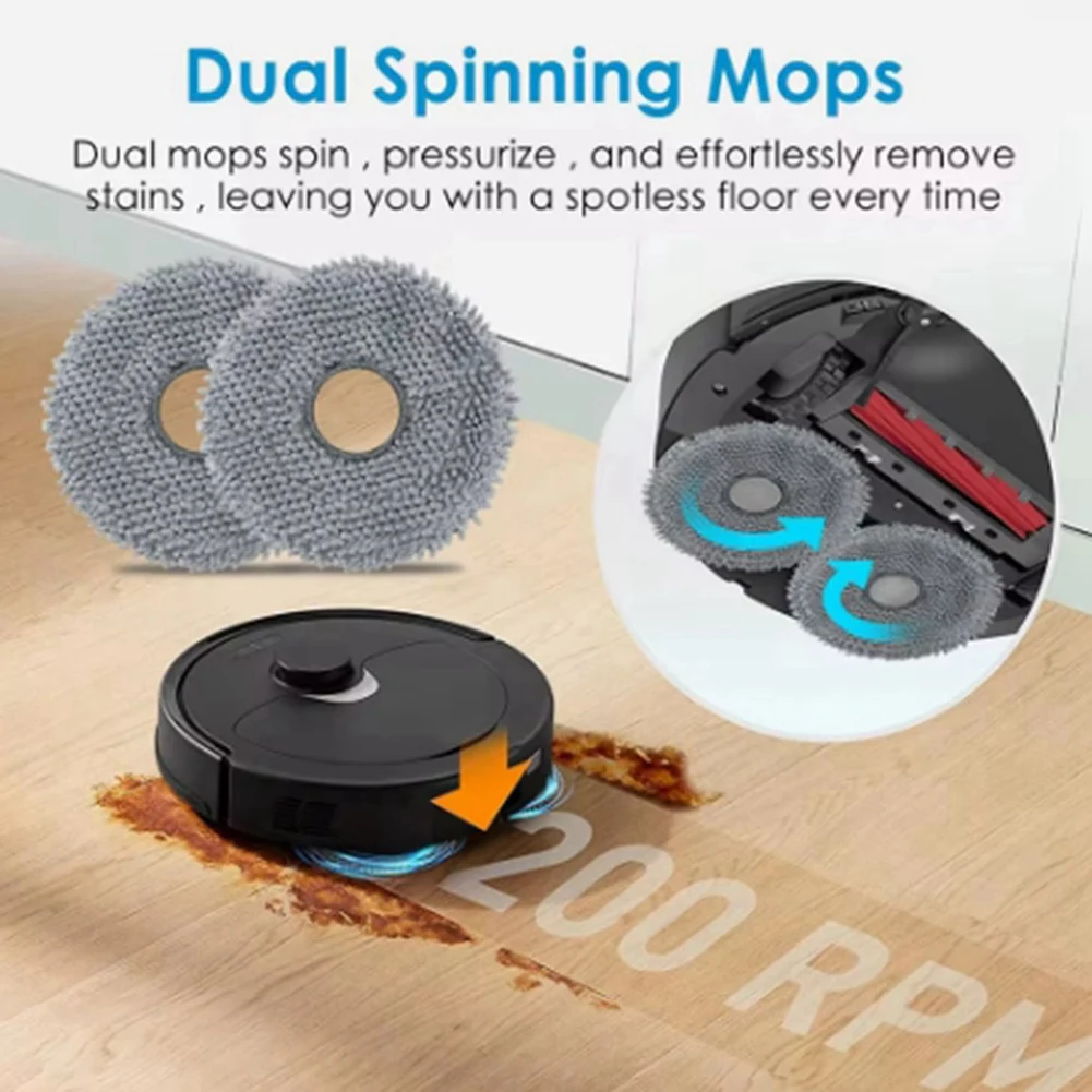 Популярные подушечки для швабры для Roborock Q Revo Master/Q Revo Maxv/Q Revo S/Q Revo Pro/Q Revo, аксессуары, запасные части, тряпки для мытья полов