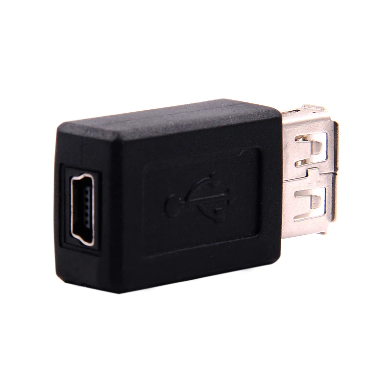 USB 2.0-Adapter Mini 5P auf A Stecker/Buchse USB auf Mini-USB für Android-Daten. Quadratischer T-Port-Konverter