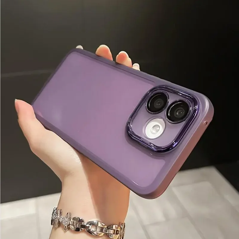 For OPPO A3X Case Oppo A40 4G Phone Case OPPO A5 Pro Cover oppo A40M A3 5G A3X 5G A5Pro Shookproof Plating Silicone back cover