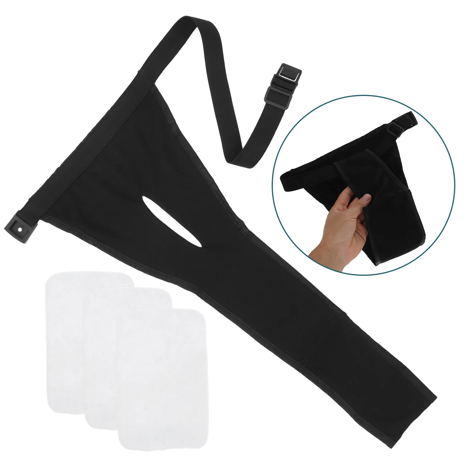 

Dog Menstrual Pants Female Washable Leak Proof Adjustable Protective Period Briefs Pads Black for Cats Dogs in Heat