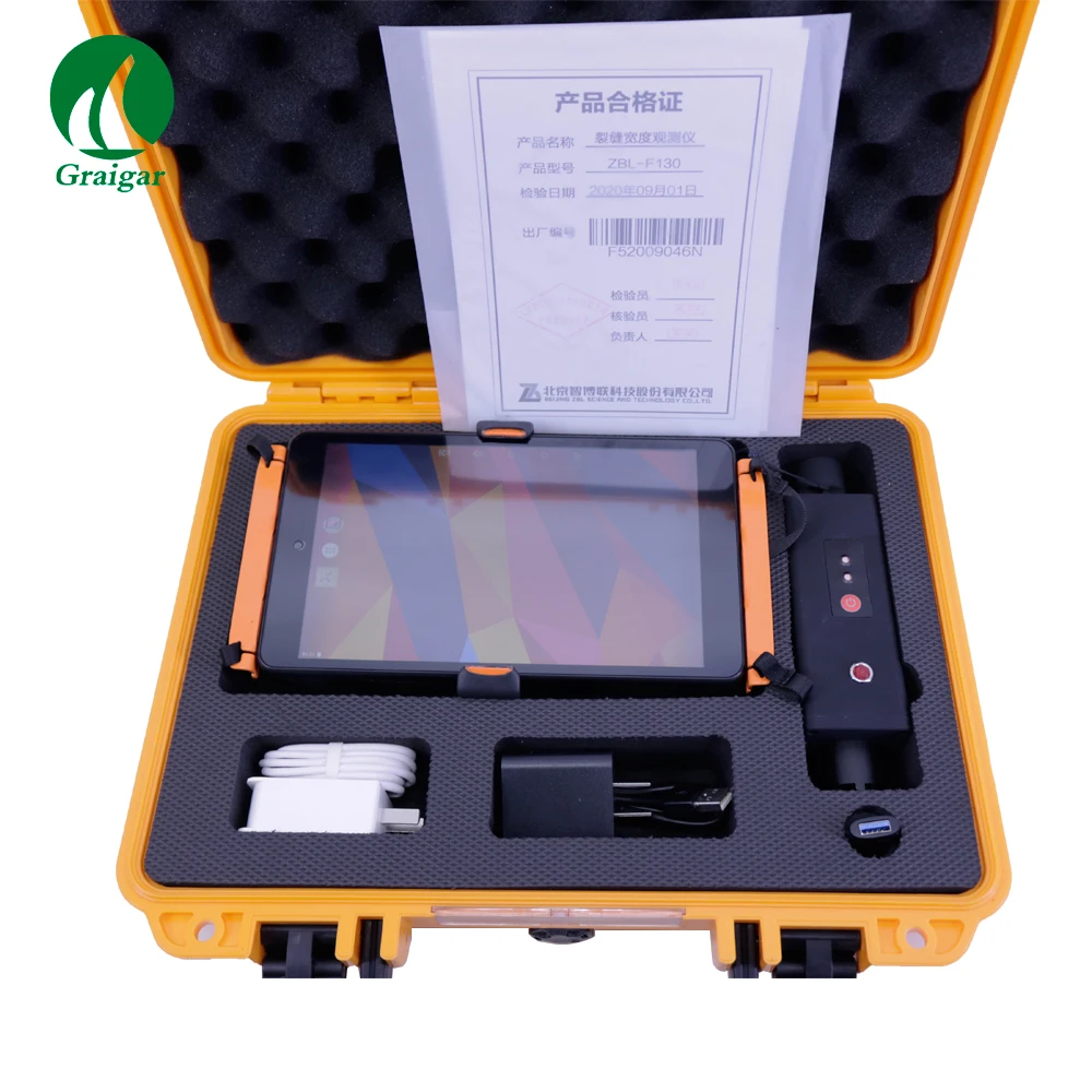 ZBL-F130 Portable Concrete Crack Width Tester with Touch Screen PC to Test Crack Width On Concrete Structure Surface