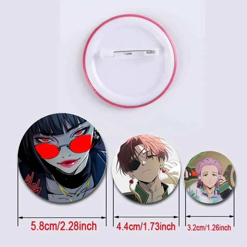 WIND BREAKER Figures Sakura Haruka Suo Hayato Soft Button Pin Handmade Tinplate Round Brooch Badge Umemiya Hajime Pins Fans Gift