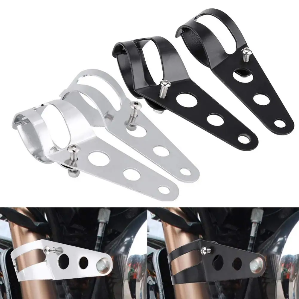 Universal Motorcycle Headlight Bracket Fork Headlamp Holder For Honda Motorcycle Accessories Triumph Motorcycles view 2