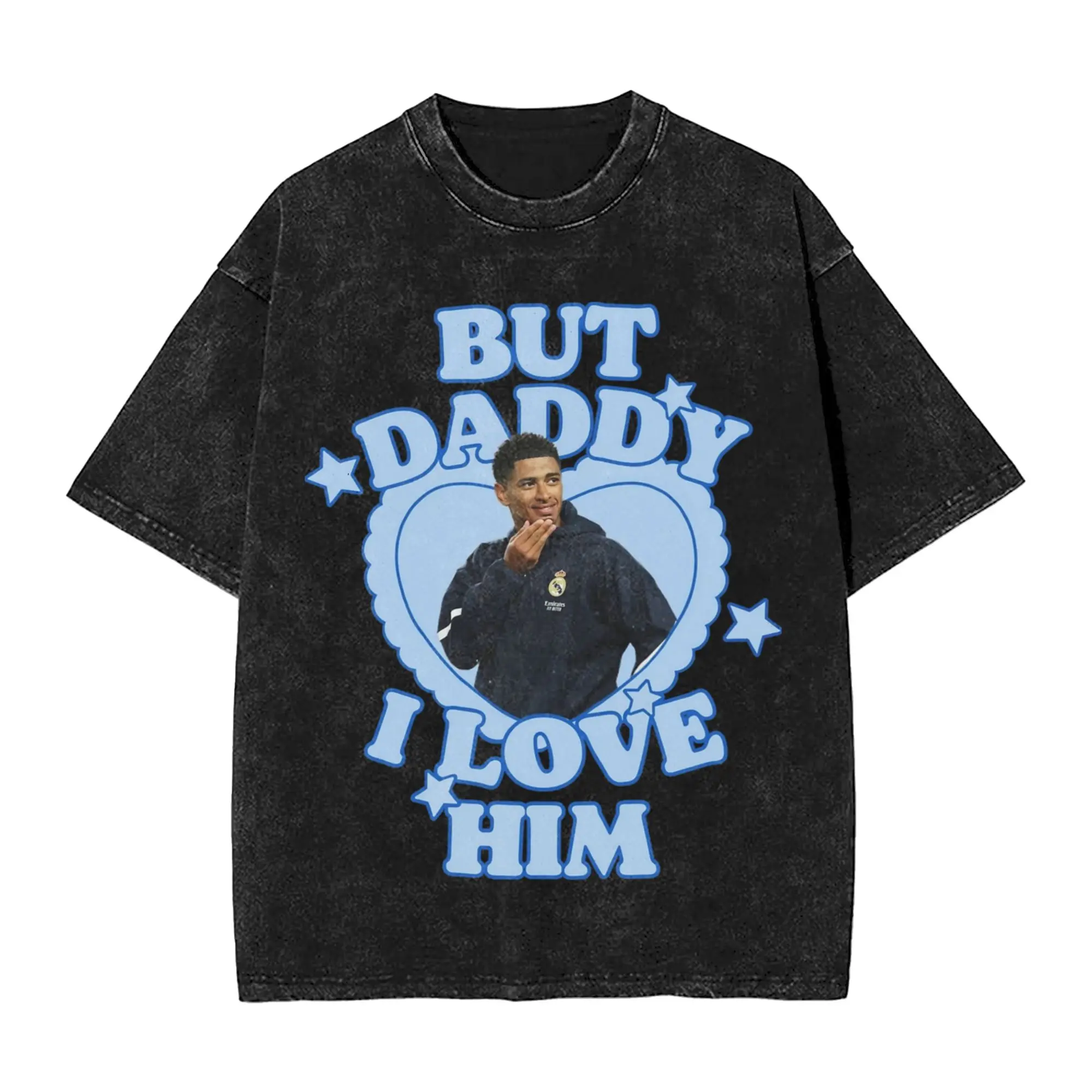 Washed T Shirts But Daddy I Love him Bellinghams Hip Hop Cool T-Shirt Harajuku Judes Streetwear Short Sleeve Tees Men Women