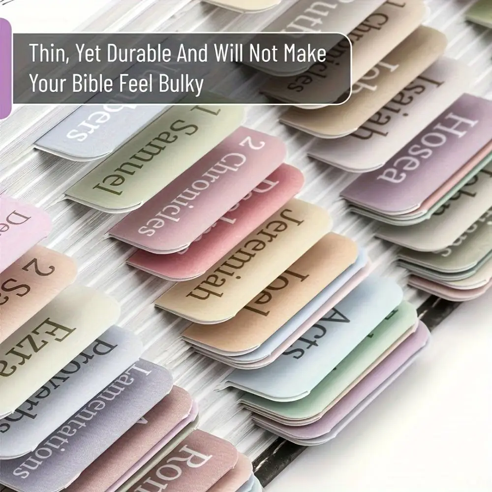 5 sheet/set Sticky Notes Bible Index Tabs Studying Bible Morandi Laminated Bible Tabs Boho Theme Index Tabs Stickers