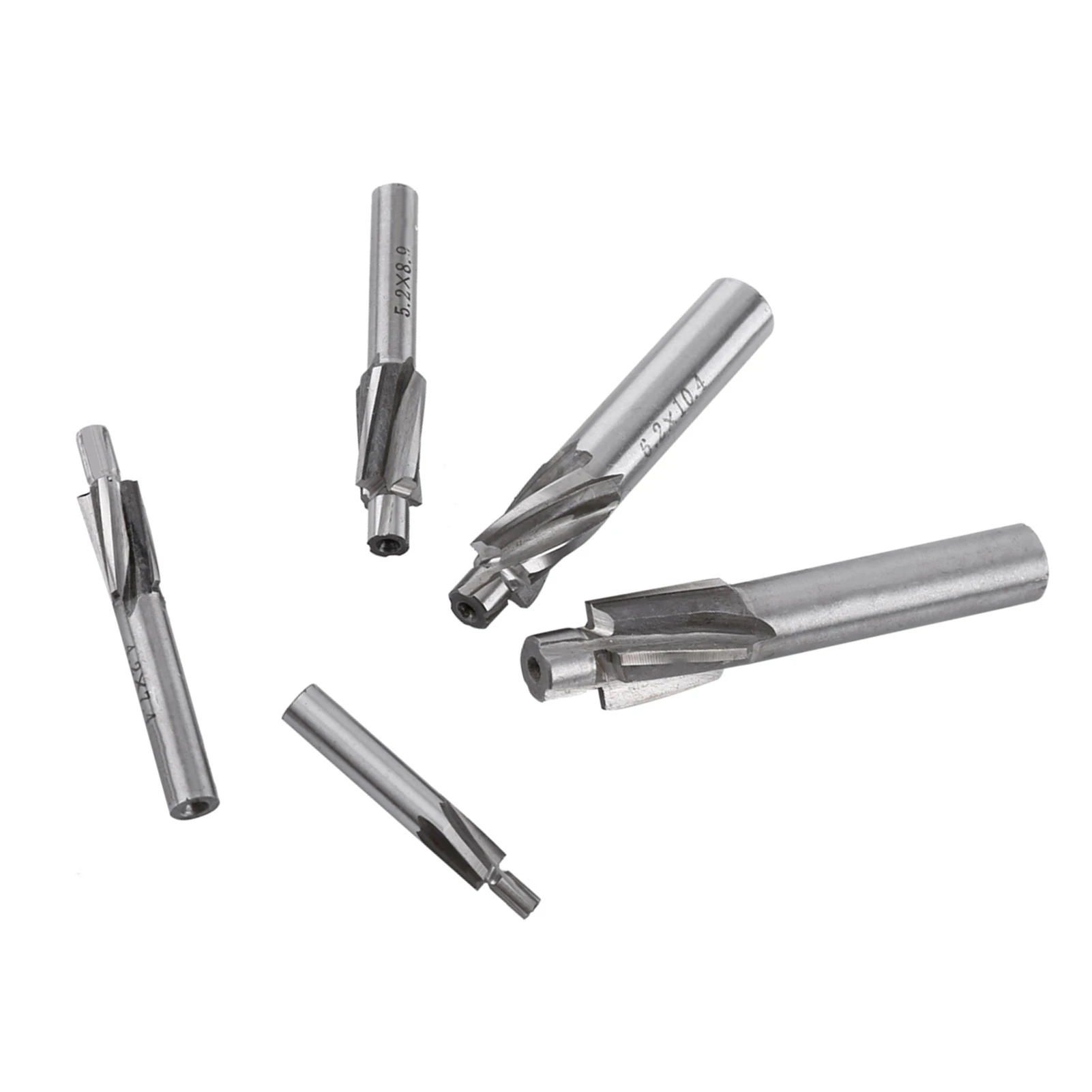 Countersink Drill Bit End Mill Cutter CNC Cutter Bit Countersink End Mill Cutter Slot Drill Bits Tool M3 M8 4 Flutes HSS-AL