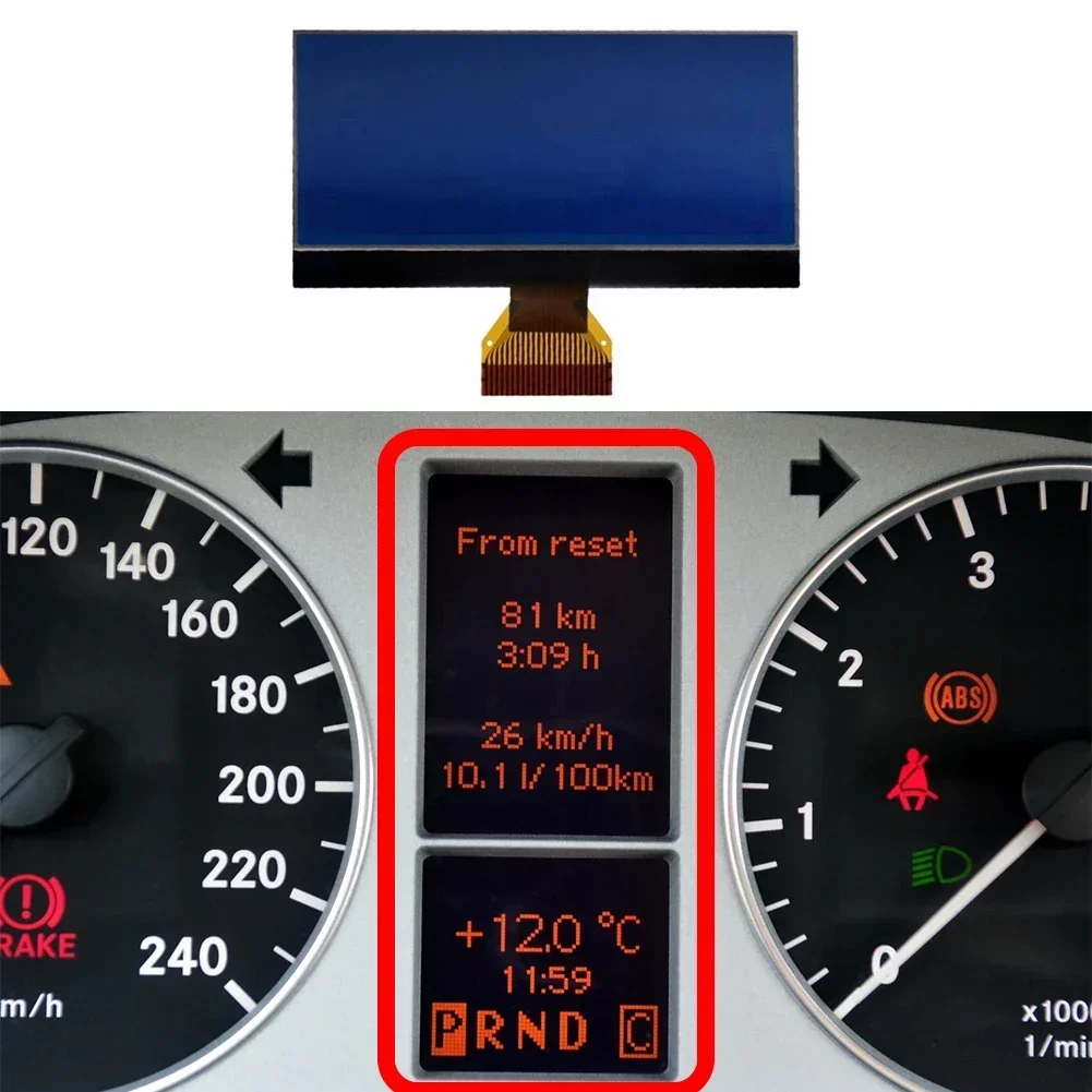 1pcs LCD Screen For Mercedes A ∕ B Class  W169 W245 Dashboards Display 8 Volt Version Direct Replacement Car Accessories