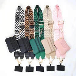 Adjustable Phone Strap With Zippered Pouch Fashion Mobile Phone Lanyard Crossbody With Wallet Anti-lost Lanyard For Women