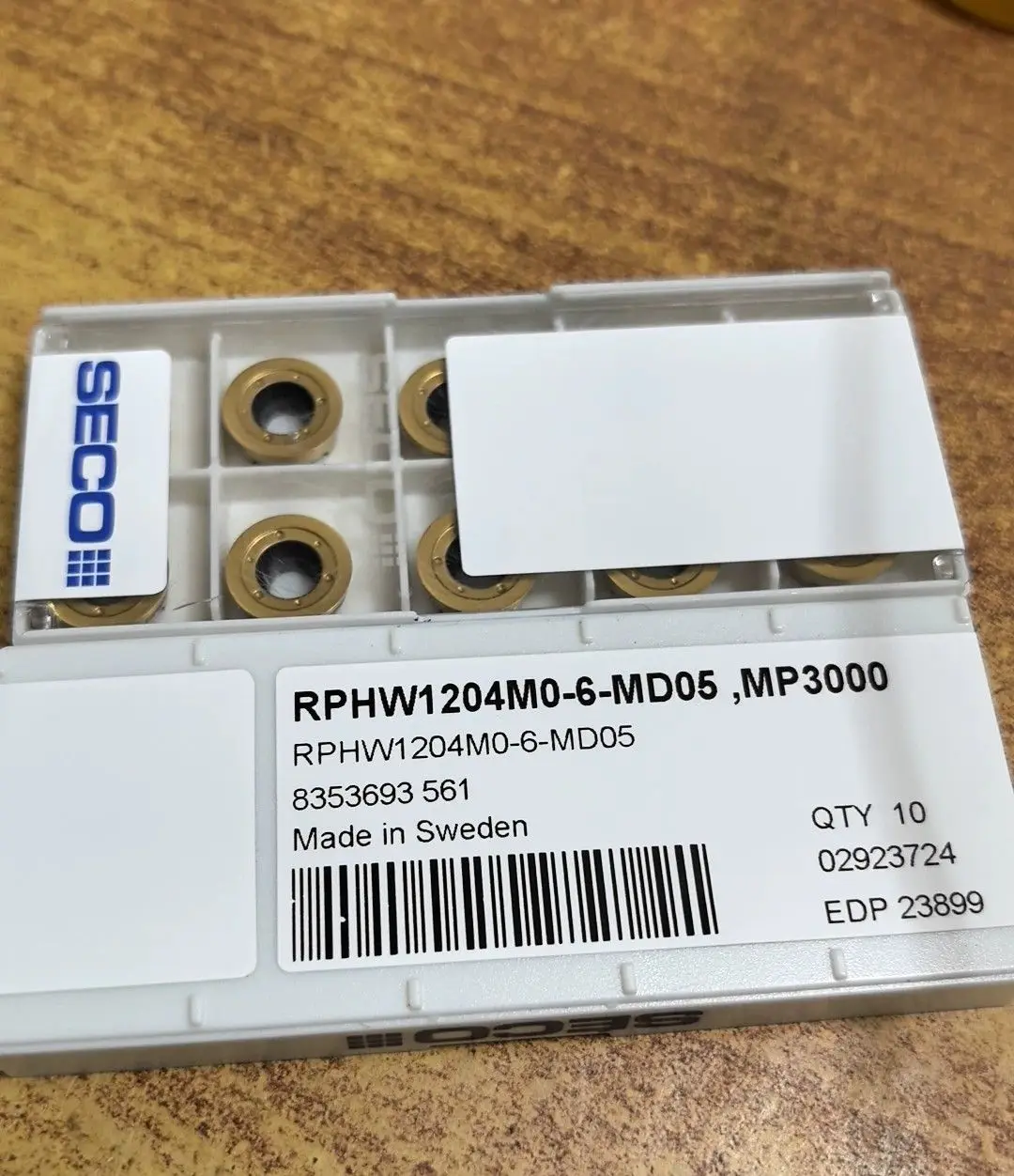 

Hard alloy cutting blades RPHW1204MO-6-MD05,MP3000