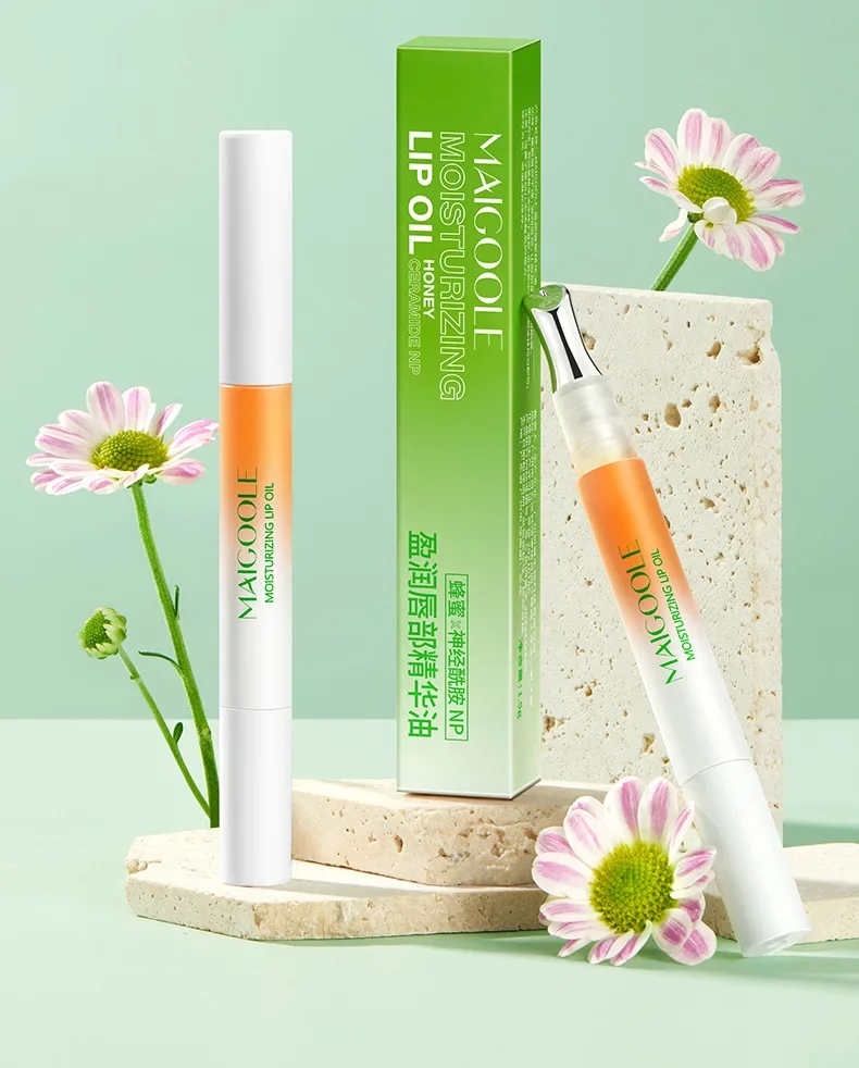 زيت جوهر الشفاه مضاد للتجفيف ومضاد للتشقق، قناع ترطيب يتلاشى خطوط الشفاه وتقشير زيت الشفاه #4