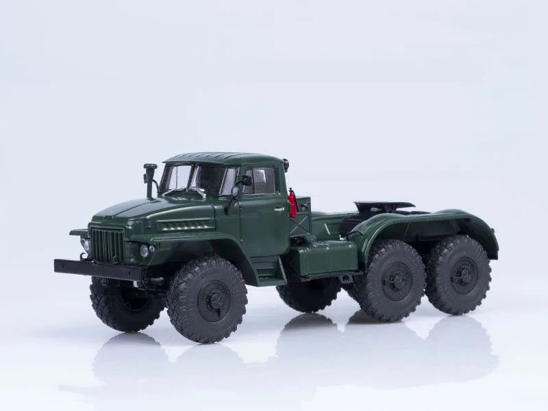 

NEW EAC AUTOHISTORY 1 43 URAL 375C-K1 Truck TRACTOR DARK GREEN Diecast model for collection gift