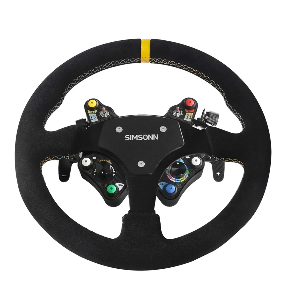 SIMSONN hot sales Carbon fiber Steering Wheel HUB Switch Button Plate Center for video game control Box Sim Racing Wheel for pc