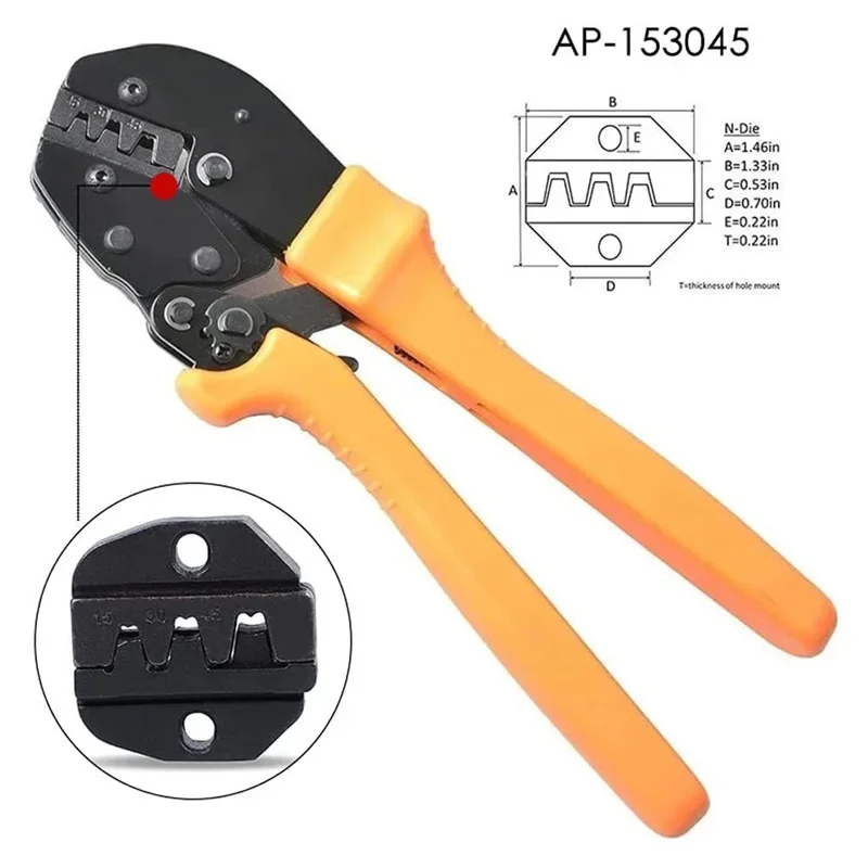 Cable Crimping Plier For AMP 15/30/45 Cable Powerpole Connector Plug Cable Crimper Carbon Steel TC-1 Hand Wire Crimping Tools