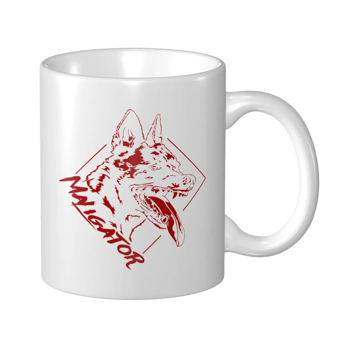 Mark Cup Mug Maligator Belgian Malinois Dog Breed Present Coffee Mugs Tea Milk Water Cup Travel Mugs Office Home