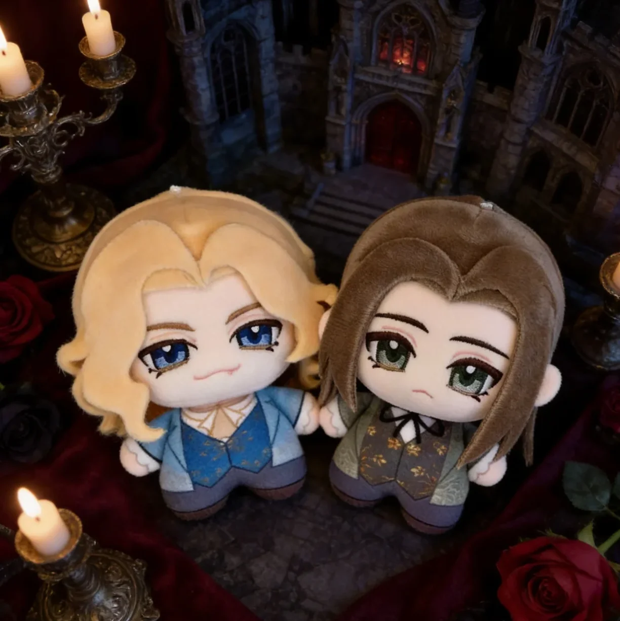 Louis Lestat The Vampire Chronicles 10cm Cotton Doll Cosplay Soft Keychain Cartoon Mini Keyring Charm Props Toy Fans Gift