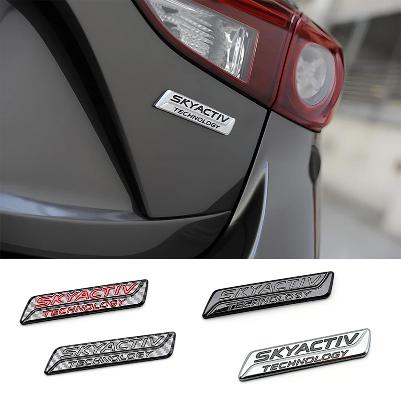 ABS MAZDA SKYACTIV Emblem Aufkleber Multi-Style für Auto Kotflügel Kofferraum Heck | Mazda3-6 Serie Auto-Außendekorationszubehör – Detail 6