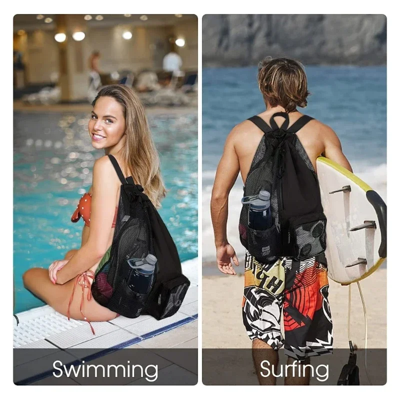 Separated Waterproof Compartment Bag Dry And Wet Bag Swimming Equipment Mesh Bag 2024 New Simple All-Match Bags