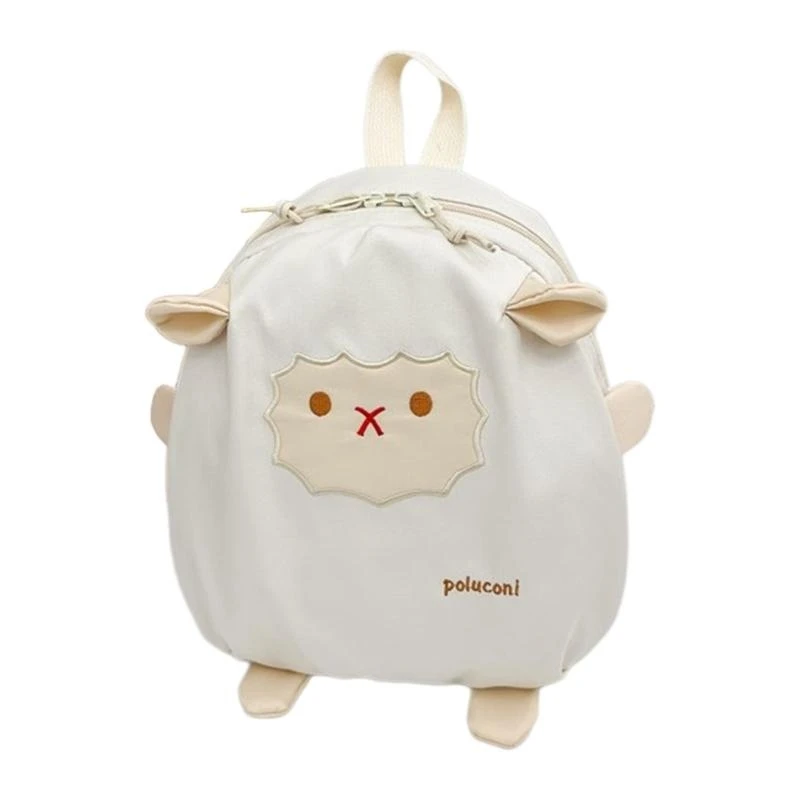 D46d niedliche Cartoon Schaf -Rucksack für Girl Boy Kid Kinder Kinder Kindergärten Schultasche Crossbody Tasche Japanischer Stil