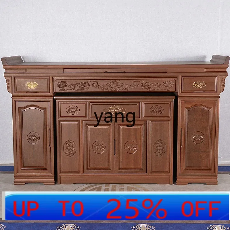 

LH table for household use God of Wealth Buddhist Hall for Chinese-style engraved pull cabinet