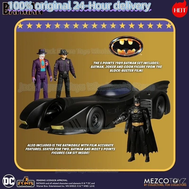 En Stock, Figuras de Acción Mezco Toys de Batman Edición Película 1989, 5 Puntos de Articulación, Joker/Batman/Joker Goon, 3.75 Pulgadas, Modelo Coleccionable, Regalos