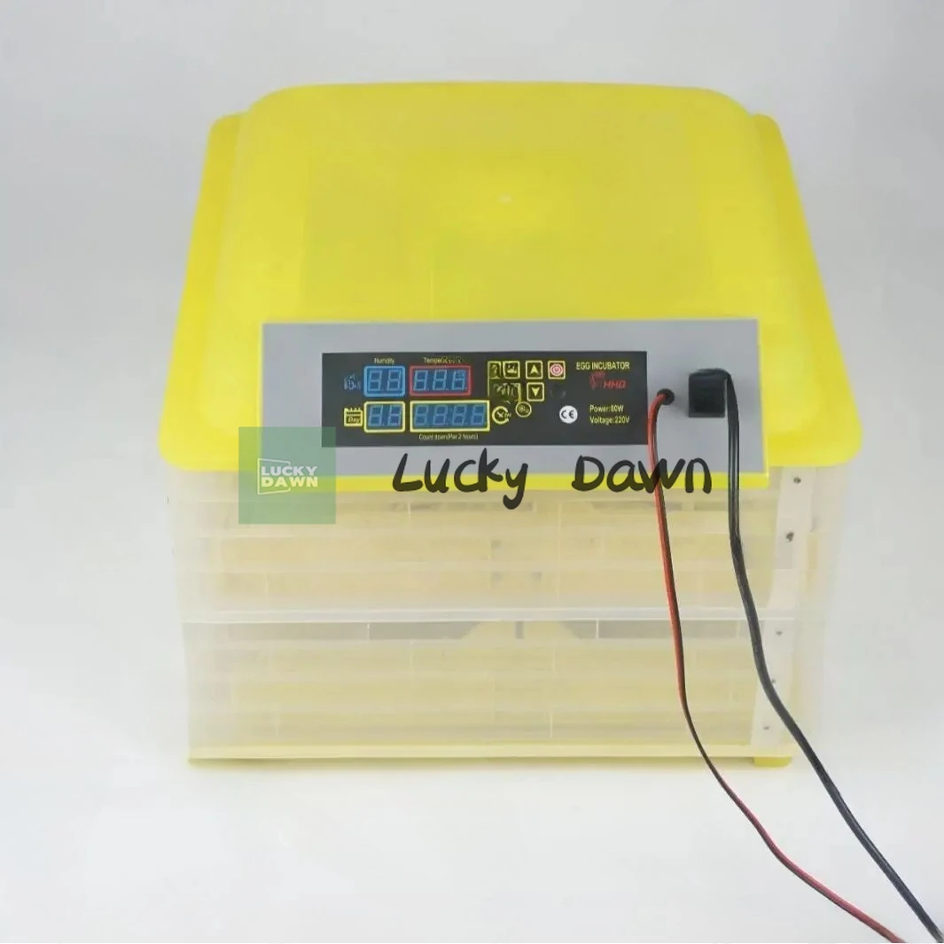Incubadora automática completa de ovos de galinha, 112 ovos, 12v, 110v e 220v, controle automático de temperatura, pequena casa