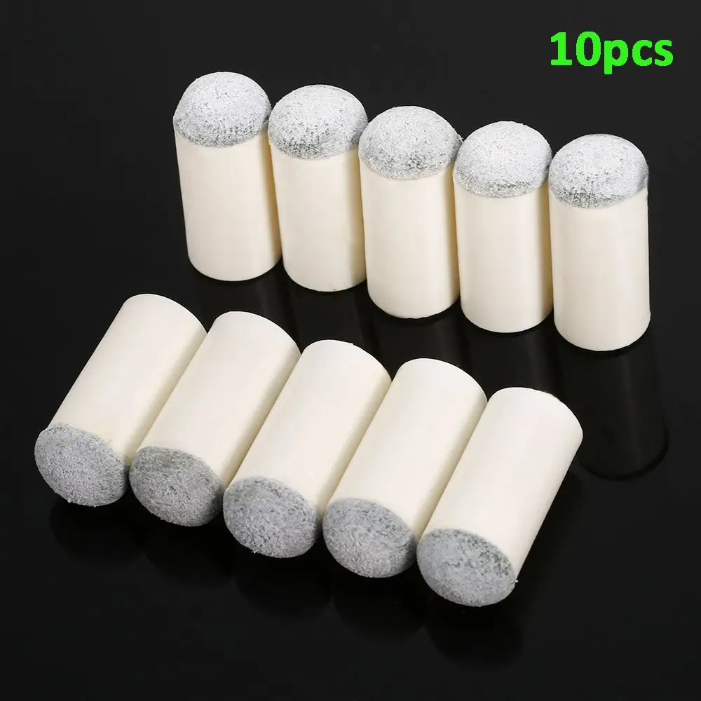 10Pcs Scrub Bar Repair Rod Game Slip-On Snooker Tip Protector Billiard Accessories Billiard Cue Head Cover Replacement Tips