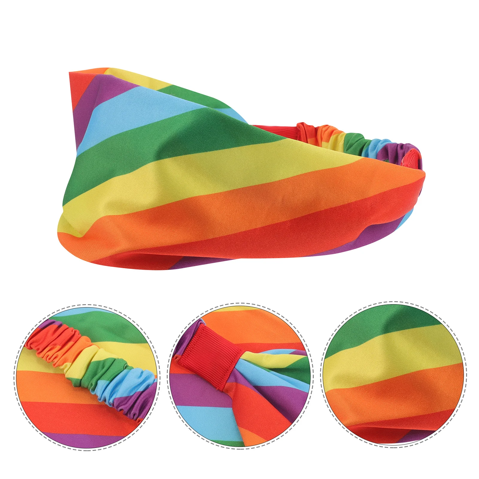 

Эластичная радужная повязка на голову для женщин и мужчин, спортивная повязка на голову с защитой от пота для бега, йоги, фитнеса, повязка на голову,