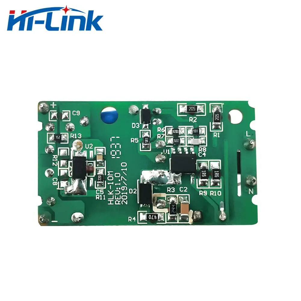 Free Shipping 2pcs/Lot 5V 2A 10W AC DC PCB Power Supply Circuit Board HLK-10M05L